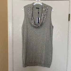 NEW magaschoni moonlight melange embellished sweater top